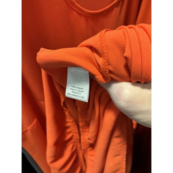 Elizabeth and James Maxi Dress Tomato Red Small Tiered Sleeveless Dopamine - Picture 5 of 11